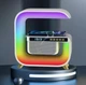 Нічник RGB XM-G3 з годинником/функцією бездротової зарядки/Bluetooth колонкою - изображение 2