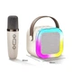 Портативная Bluetooth колонка с микрофоном K12 Беспроводная Мини караоке с RGB подсветкой для детей - изображение 12