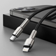 Кабель Baseus Cafule Series Metal Data Cable Type-C to iP PD 20W 1m Black (CATLJK-A01) - зображення 11