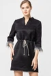 Черное платье из фактурного шелка Nai Lu-na, AI3505-1 M - изображение 1
