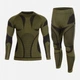 Комплект термоактивної білизни Sturm Mil-Tec 4-Way Stretch Perfomance Olive 3XL 11225001 - зображення 1