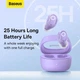 Бездротові навушники Baseus Bowie WM02 True Wireless Earphones BT5.3 40/300mAh 5h (NGTW180105) Purple - зображення 9
