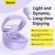 Бездротові навушники Baseus Bowie WM02 True Wireless Earphones BT5.3 40/300mAh 5h (NGTW180105) Purple - зображення 11