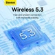 Бездротові навушники Baseus Bowie WM02 True Wireless Earphones BT5.3 40/300mAh 5h (NGTW180102) White - изображение 13
