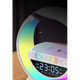 Настольная смарт лампа ночник RGB G-Smart 4в1 с беспроводной зарядкой 15W и Bluetooth колонкой 5W, часы с будильником, белый (D-2019091307) - изображение 8