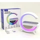 Настольная смарт лампа ночник RGB G-Smart 4в1 с беспроводной зарядкой 15W и Bluetooth колонкой 5W, часы с будильником, белый (D-2019091307) - изображение 9