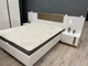 Ліжко (каркас) Perfect Home Арко / Arco 160 з м'яким ізголів'ям двоспальне Білий глянець/дуб грандсон (PFH-091045) - зображення 5