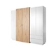 Спальный гарнитур 3D (Cube) - 2 Perfect Home Белый + Дуб крафт золотой (кровать 160x200 с тумбами и подъемным механизмом/шкаф 4D2S/230) - изображение 4