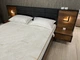 Тумби приліжкові Hilton 1S/49 з 2 шухлядами з LED Каштан/антрацит - зображення 6
