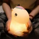 Ночник игрушка Единорог силиконовый мягкий детский с аккумулятором 1200 мАh и разноцветным свечением, розовый (D-2019091310) - изображение 4