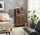 Комод у вітальню Black Loft_Apartament 60 х 30 х 108 см коричневий чорний - зображення 4
