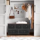 Комод у вітальню Brown Loft_Apartament 100 х 30 х 55 см коричневий чорний - зображення 2