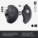 Мышка Logitech MX Ergo Bluetooth Graphite (910-005179) - изображение 6