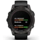 Титановые часы с подзарядкой от солнца и встроенным фонарем Garmin Fenix 7 Pro Sapphire Solar DLC Edition (010-02777-11) темно-серые с силиконовым ремешком - изображение 10