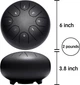 Глюкофон 6" Steel Tongue Drum Avzhezh SD016 Black - изображение 5