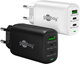 Wieloportowa ładowarka stacjonarna Goobay Wentronic 3x Quick Charger 65W 2x USB-C 1x USB-A Czarny (4040849617607) - obraz 5