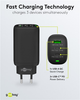 Wieloportowa ładowarka stacjonarna Goobay Wentronic 3x Quick Charger 65W 2x USB-C 1x USB-A Czarny (4040849617607) - obraz 7