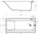 Ванна акриловая CERSANIT Crea S301-225 (160x75 см) + ножки - изображение 4