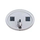 Дзеркало Qtap Virgo 780х580 з LED-підсвічуванням Touch, димер, рег. яскравості QT18783502W - изображение 5