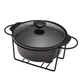 Марміт керамічний Kamille KM-6425 24х21х8 см 1.5 л чорний - зображення 6