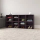 Напольная стильная полка стеллаж куб для книг и игрушек с перегородкой Little Room Baby House темный орех (PKWF-03) - изображение 4