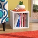 Підлогова стильна полку стелаж куб для книг та іграшок з Baby House Little Room біла (В32:Ш35:Г30см) PKWF-01-1 - зображення 4