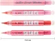 Набор маркеров Santi Glitter Brush Акварельных Оттенки красного 3 шт (5056574427175) - изображение 3