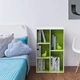 Вертикальна полку «Асиметрія» Baby House Little Room біло-салатовий (В78:Ш48:Г22см) P-00041 - зображення 3