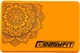 Блок для йоги EasyFit Mandala EF-1819-OR йога кирпич-пропс для стретчинга и растяжки Оранжевый (56001634) - изображение 2