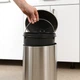 Відро для сміття MBM HOME з кришкою та педаллю BIN-16 12L SS нержавіюча сталь - зображення 4