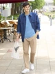 Джинсовая куртка мужская Uniqlo 694778482 L Синяя (1159796439) - изображение 16