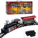 Игрушечная железная дорога A-Toys YY-125EN(железная дорога, локомотив и пассажирский вагон) длина пу - изображение 1