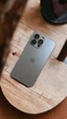 Протиударний чохол CaseFashion Matte Glass case для iPhone 15 Pro Max Titan Grey - изображение 4