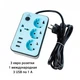 Сетевой удлинитель XoKo SP-3-3-1 2 м 3 EU розетки 1 международная розетка 3 USB - зображення 2