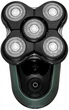 Бритва електр. для головы Remington роторная Ultimate Series rx7, бритв.головок-5, Li-Ion, сух.+влажн., триммер, черно-зеленый xr1600 - изображение 2