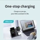 Беспроводная док станция Hoco 3 в 1 15W для смартфона Samsung, часов Galaxy Watch, наушников Galaxy Buds - изображение 7