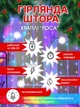 Гірлянда штора кольорова 2 на 3 метри USB на 200 LED RGB лампочок фіранка з пультом у прозорому силіконі GS-7563 - зображення 3