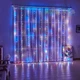 Гірлянда штора кольорова 2 на 3 метри USB на 200 LED RGB лампочок фіранка з пультом у прозорому силіконі GS-7563 - зображення 7