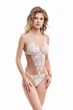 Боді жіночій мереживний на регуляторах Felisiya Lingerie Айворі 405-004 One size(S-L) - зображення 1