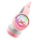 Детские игровые беспроводные наушники Onikuma B5 c RGB подсветкой и встроенным микрофоном Розовый - изображение 2