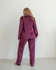 Пижама велюр Jeny на пуговицах Марсала XS - изображение 8