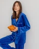 Пижама велюр Jeny на пуговицах Электрик XS - изображение 3