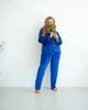 Пижама велюр Jeny на пуговицах Электрик XS - изображение 7