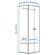 Гардероб IKEA ГОДІХУС, білий, 60x51x178 см, 504.224.94 - зображення 6