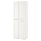 Гардероб IKEA СМОСТАД / ОПХУС, белый с рамой, с 2 платяными штангами, 60x42x181 см, 194.263.57 - изображение 1