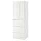 Гардероб IKEA СМОСТАД / ОПХУС, белый с рамой, с 3 ящиками, 60x42x181 см, 394.263.80 - изображение 1