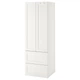 Гардероб IKEA ЗМОСТАД/ОПХУС, білий з рамою, з 2 ящиками, 60x42x181 см, 594.262.99 - зображення 1
