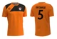 Футболка волейбольна чоловіча RIGO CANZAS Black-Orange 2XL - зображення 2