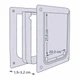 Дверцята Trixie "Free" XS-S 25 x 29 см (пластик) - зображення 3