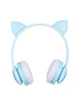 Наушники беспроводные Cat Ear VZV-23M Bluetooth с RGB подсветкой и кошачьими ушками Бирюзовые - изображение 2
